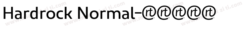 Hardrock Normal字体转换